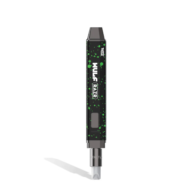 Yocan Wulf Modz Razr Nectar Collector Vaporizer And Hot knife Black Green spatter